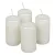 Metál adventi gyertya 80x40mm fehér 4db/csom (db ár)