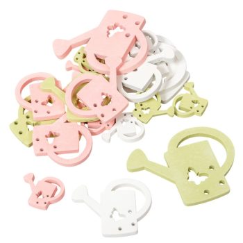 Locsoló fa rózsaszín-fehér-zöld 3-5-8cm 18db-os