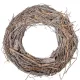 Vessző koszorú fehér mosott D25cm