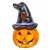 Halloween tök kalapos LED-es ker. M10cm