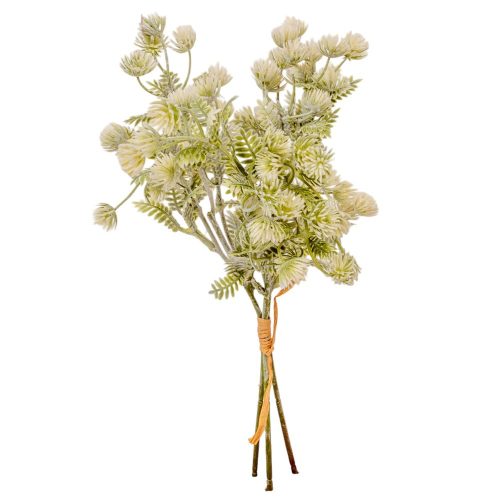 Díszítő 3szálas fehér M33cm 32db/#