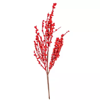 Bogyós ág piros M43cm