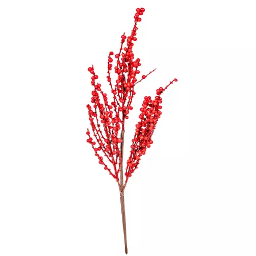 Bogyós ág piros M43cm