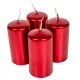 Metál adventi gyertya 80x40mm piros 4db/csom (db ár)