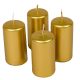 Metál adventi gyertya 80x40mm arany 4db/csom (db ár)