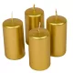 Metál adventi gyertya 80x40mm arany 4db/csom (db ár)