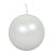 Metál gömb gyertya 56mm fehér