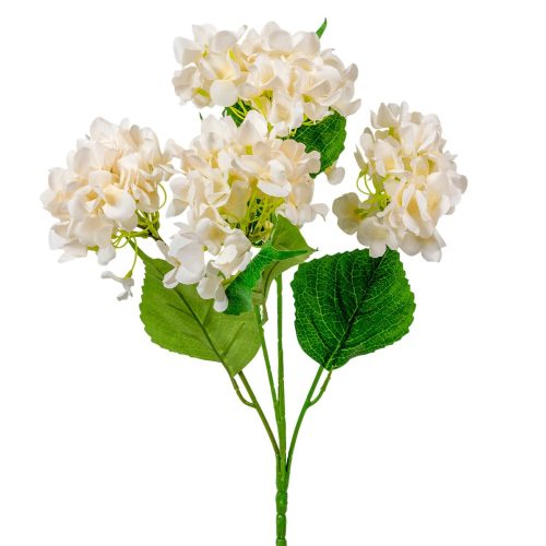 Hortenzia csokor 5v. ivory M47cm 24db/#