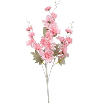 Rózsaszín ág 5ágú M65cm 48db/#