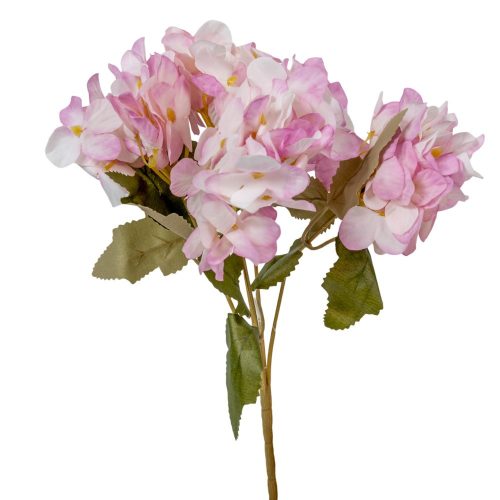 Hortenzia csokor 5v. rózsaszín-fehér M29cm 48db/#
