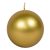 Metál gömb gyertya 80mm arany