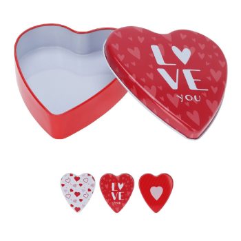 Szív alakú fém tartó 2x11x9,5cm