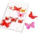 Pillangó csipeszes 5-8cm piros mix 10db-os