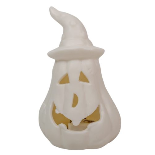 Tök kalappal fehér LED-es poly M11cm