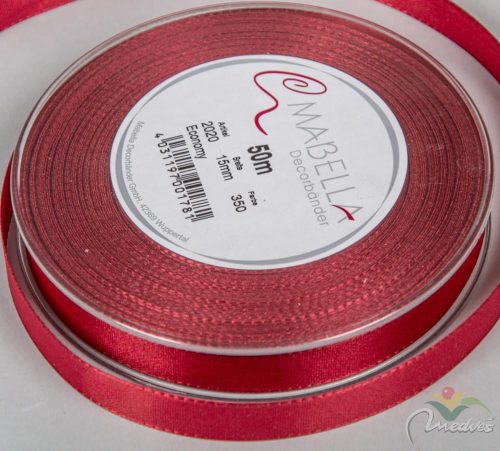 Textil szalag economy bordó 15mmx50m