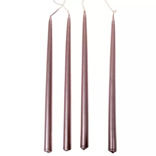 Metál ceruza gyertya 230x10mm rózsaszín 8db/csom (db ár)