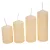 Bordás lépcsős gyertya 50mmx75-140mm ivory (csom ár)