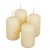 Lakkozott adventi gyertya 70x40mm ecru  4db/csom (db ár)