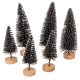Mini fenyő fekete 6,5-9,5cm 6db-os