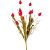 Lámpásvirág csokor piros M53cm 24db/#