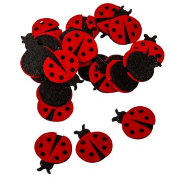 Katica filc piros 3cm 24db-os