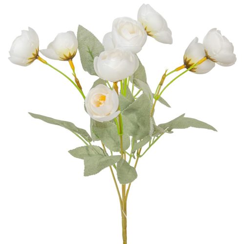 Tearózsa csokor 10v. fehér M32cm 150db/#