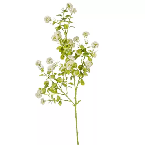 Eukaliptusz ág zöld-fehér 61cm
