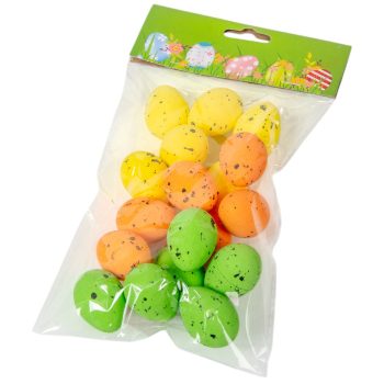 Húsvéti tojás hungarocell színes 3,5cm 18db-os