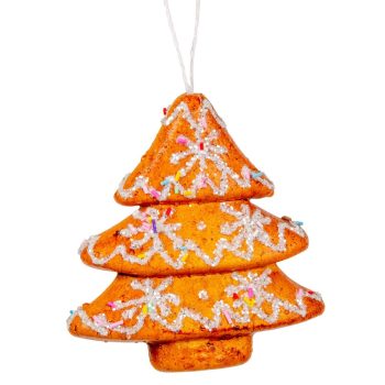 Mézeskalács fenyő akasztós 12cm