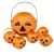 Tök lámpás akasztós halloween szett 1db 16cm + 5db 7cm-es