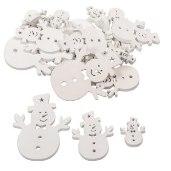 Hóember fa fehér 3-5-7 cm 20 db-os