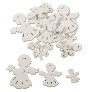 Angyal fa fehér 3-5-7cm fehér 20db-os