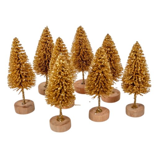 Mini fenyő arany 6cm 8db-os