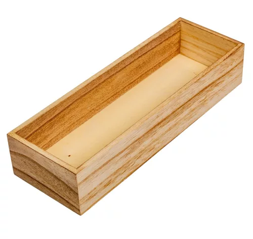 Doboz fa téglalap natúr M6x30x10cm