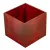 Fa doboz szögletes bordó M12x13x13cm