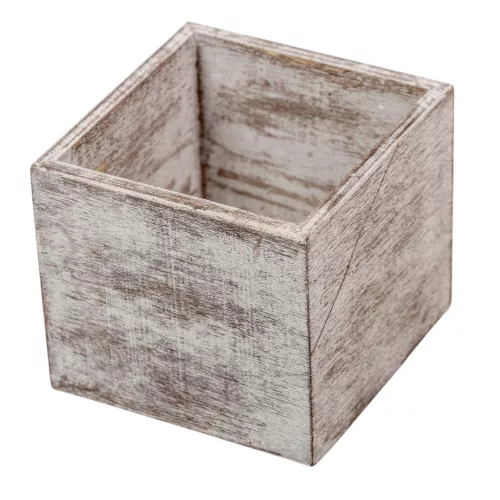 Fa doboz mosott szürke M8x9x9cm 