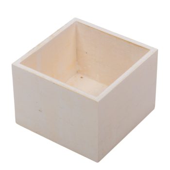 Doboz fa fehér M8x11x11cm