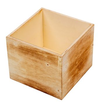 Fa doboz szögletes natúr M11x13x13cm