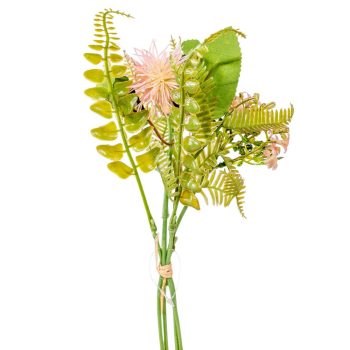 Díszítő köteg 4 szálas rózsaszín M23cm