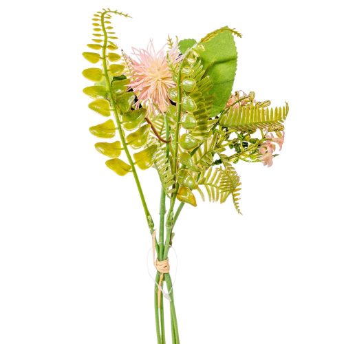 Díszítő köteg 4 szálas rózsaszín M23cm