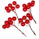 Golyópick gyöngyház piros 1+6cm 24db-os
