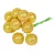 Glitteres golyó pick arany 20mm 10db-os