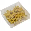 Glitteres csillag áttört arany 3,5-6,5cm 24db-os