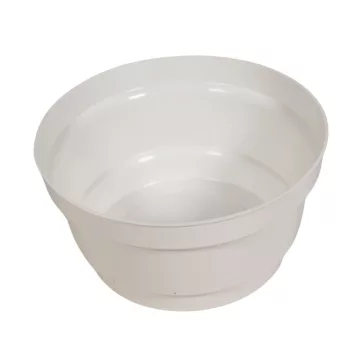 Műanyag nagy tál fehér D16cm M8cm