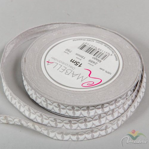 Textil szalag MAGO szürke 15mm x 15m
