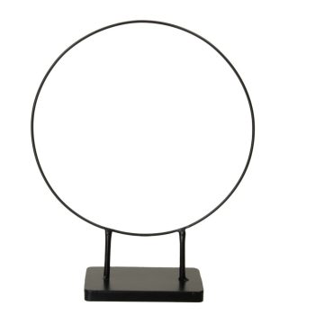 Fém karika talppal fekete D30cm M38cm