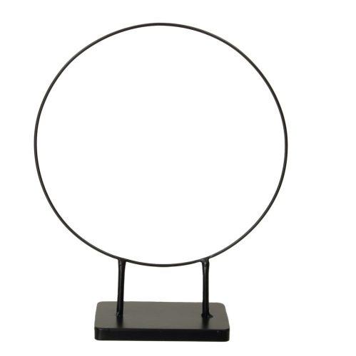 Fém karika talppal fekete D30cm M38cm