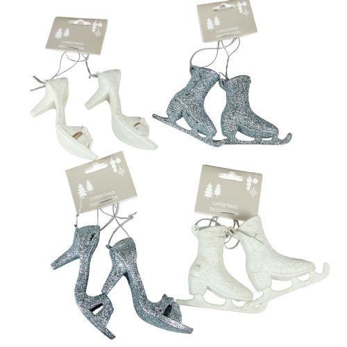 Akasztós kori, magassarkú glitteres 7cm 2db-os