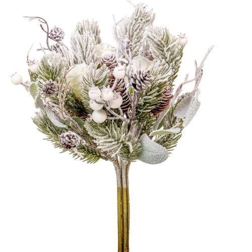 Rózsás, tobozos fenyő köteg 33cm