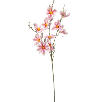 Magnólia ág gumi rózsaszín M90cm 36db/#